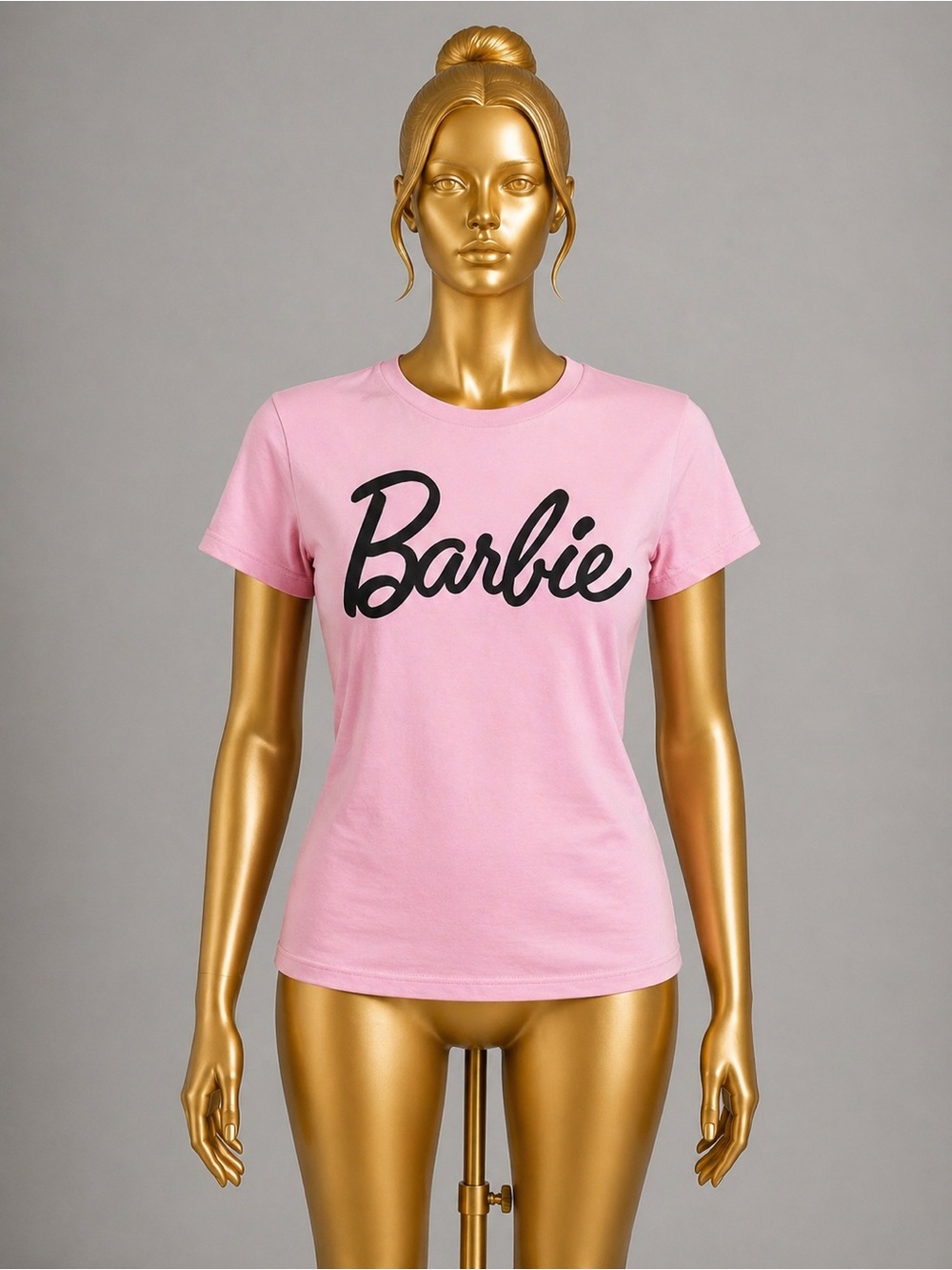 Barbie Pink Tee with Black Script